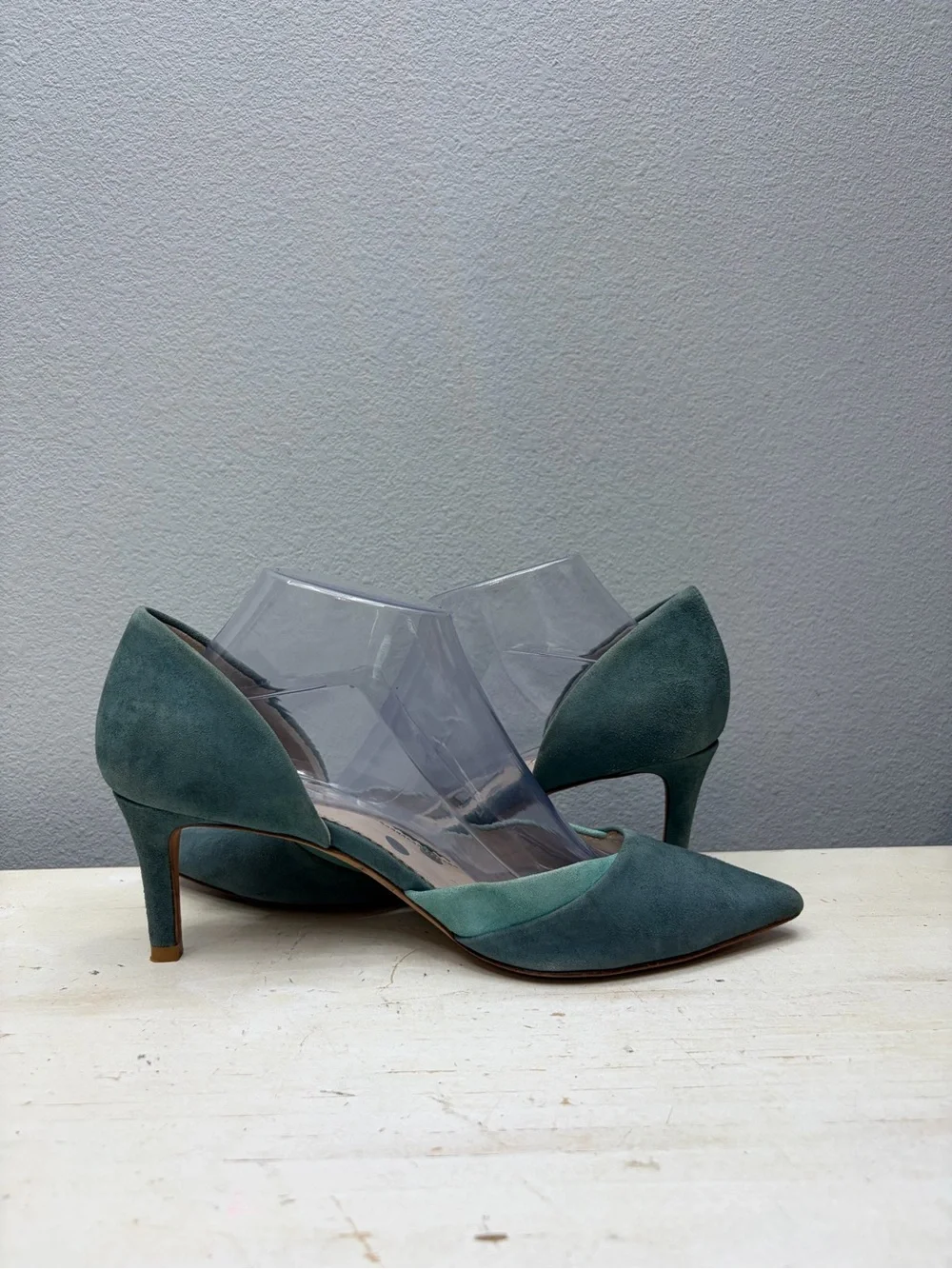 Boden Green Suede D’Orsay Pumps Size 41